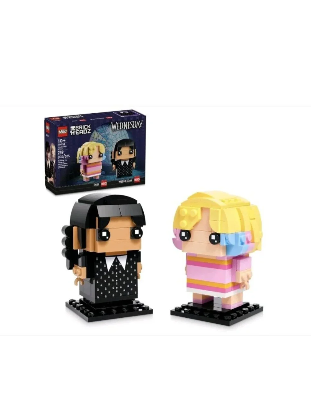 Lego BrickHeadz 40750 Wednesday & Enid 239 Pieces 2024 New In Sealed Box NIB